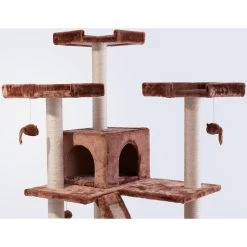 Frisco 72-in Large Base Faux Fur Cat Tree & Condo -Pet Cat Supplies Shop 101809 PT2. AC SS1800 V1584452233
