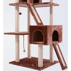 Frisco 72-in Large Base Faux Fur Cat Tree & Condo -Pet Cat Supplies Shop 101809 PT4. AC SS1800 V1584452718