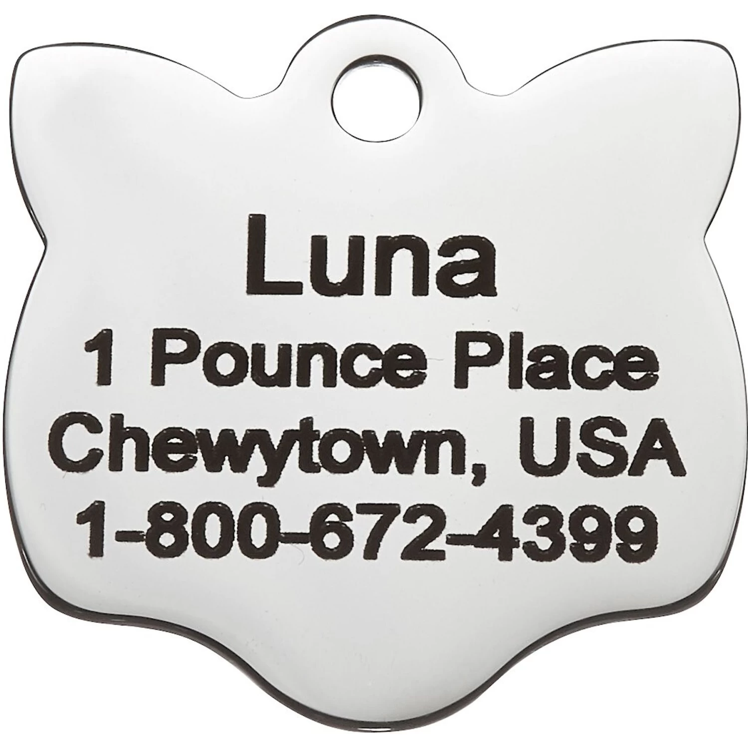 Frisco Stainless Steel Personalized Cat ID Tag, Cat 5 Frisco Stainless Steel Personalized Cat ID Tag, Cat - Image 3