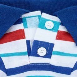Frisco Striped Dog & Cat Polo Shirt, Red & Blue -Pet Cat Supplies Shop 153590 PT5. AC SS1800 V1624902159