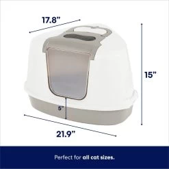Frisco Flip Top Hooded Corner Cat Litter Box, Large, 21-in -Pet Cat Supplies Shop 155656 PT1. AC SS1800 V1675279991