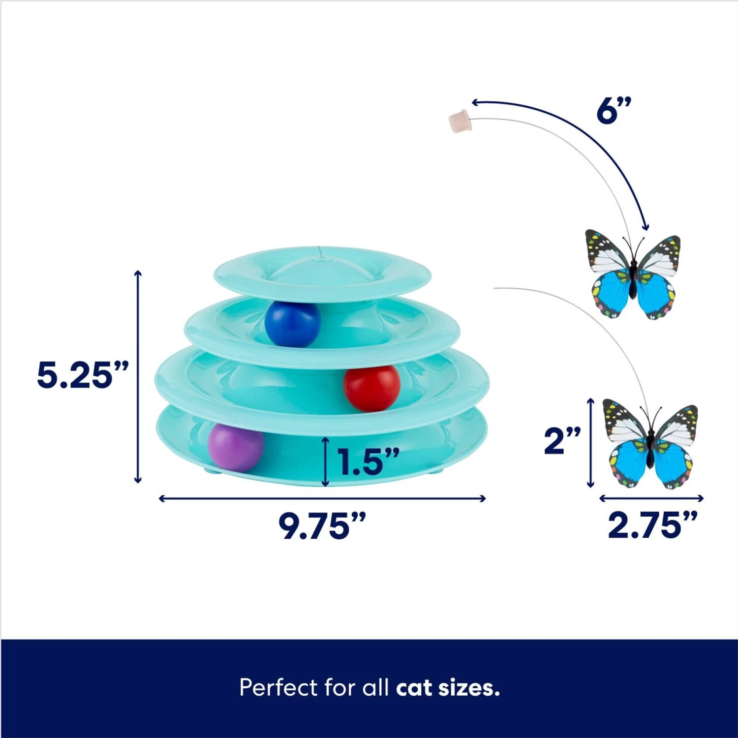 Frisco Butterfly Cat Tracks Cat Toy 4 Frisco Butterfly Cat Tracks Cat Toy - Image 2