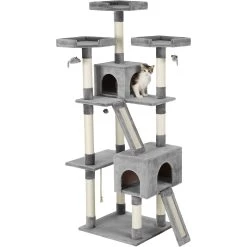 Frisco 72-in Faux Fur Cat Tree & Condo -Pet Cat Supplies Shop 163744 PT5. AC SS1800 V1584453168