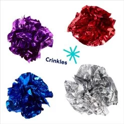 Frisco Colorful Crinkle Ball Cat Toy -Pet Cat Supplies Shop 166330 PT2. AC SS1800 V1686579202