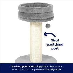 Frisco 24.8-in Heavy Duty Faux Fur Cat Tree -Pet Cat Supplies Shop 169397 PT2. AC SS1800 V1667229717