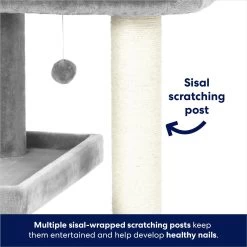 Frisco 42-in Heavy Duty Faux Fur Cat Tree & Condo -Pet Cat Supplies Shop 169398 PT3. AC SS1800 V1667228362