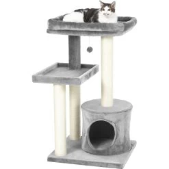 Frisco 42-in Heavy Duty Faux Fur Cat Tree & Condo -Pet Cat Supplies Shop 169398 PT5. AC SS1800 V1584453369