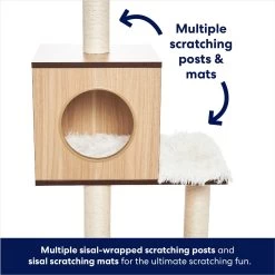 Frisco 62-in Modern Cat Tree & Condo -Pet Cat Supplies Shop 177901 PT2. AC SS1800 V1667227352