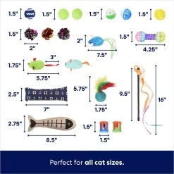 Frisco Plush, Teaser, Ball & Tri-Tunnel Variety Pack Cat Toy With Catnip, 20 Count 9 Frisco Plush, Teaser, Ball & Tri-Tunnel Variety Pack Cat Toy With Catnip, 20 Count -Pet Cat Supplies Shop 178161 PT2. AC SS1800 V1676413725