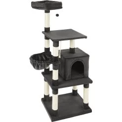 Frisco 59-in Faux Fur Cat Tree & Condo -Pet Cat Supplies Shop 180387 PT7. AC SS1800 V1584453462