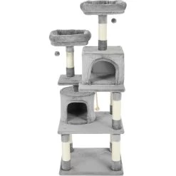 Frisco 61-in Faux Fur Cat Tree & Condo -Pet Cat Supplies Shop 180395 PT4. AC SS1800 V1584453066