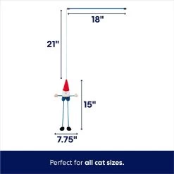 Frisco Gnome Teaser Wand Cat Toy With Catnip -Pet Cat Supplies Shop 204545 PT1. AC SS1800 V1686579210