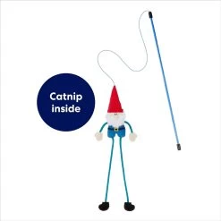 Frisco Gnome Teaser Wand Cat Toy With Catnip -Pet Cat Supplies Shop 204545 PT2. AC SS1800 V1686579199