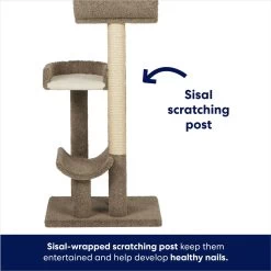 Frisco 69-in Real Carpet Wooden Cat Tree -Pet Cat Supplies Shop 208926 PT4. AC SS1800 V1667228001