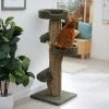 Frisco 49-in Tree-Shaped Real Carpet Wooden Cat Tree -Pet Cat Supplies Shop 208944 MAIN. AC SS1800 V1647632802