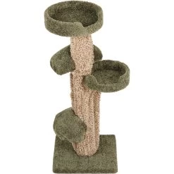 Frisco 49-in Tree-Shaped Real Carpet Wooden Cat Tree -Pet Cat Supplies Shop 208944 PT3. AC SS1800 V1647632803