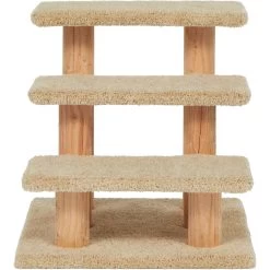 Frisco 20-in 3-Step Real Carpet Wooden Cat Steps -Pet Cat Supplies Shop 208966 PT3. AC SS1800 V1589221686