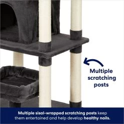 Frisco 66-in Cat Tree With Bed, Condo, Lounge Basket & Top Perch 12 Frisco 66-in Cat Tree With Bed, Condo, Lounge Basket & Top Perch -Pet Cat Supplies Shop 214381 PT4. AC SS1800 V1667229235