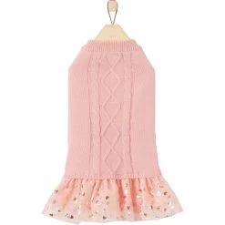 Frisco Cable Knit Dog & Cat Sweater Dress -Pet Cat Supplies Shop 223706 PT3. AC SS1800 V1599055627