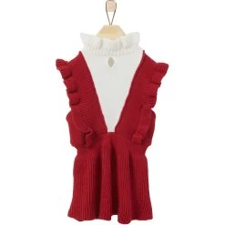 Frisco V Ruffle Dog & Cat Sweater Dress -Pet Cat Supplies Shop 223730 PT3. AC SS1800 V1599569810