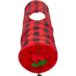 Frisco Holiday Buffalo Plaid Foldable Play Tunnel Cat Toy With Catnip 9 Frisco Holiday Buffalo Plaid Foldable Play Tunnel Cat Toy With Catnip -Pet Cat Supplies Shop 228549 PT2. AC SS1800 V1632774784