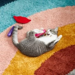 Frisco Retro Lip Gloss Plush Cat Toy With Catnip, 3 Count -Pet Cat Supplies Shop 230274 PT3. AC SS1800 V1602639773