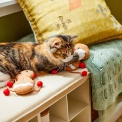 Frisco Holiday Gingerbread Pals Plush Kicker Cat Toy With Catnip, 2 Count 8 Frisco Holiday Gingerbread Pals Plush Kicker Cat Toy With Catnip, 2 Count -Pet Cat Supplies Shop 233303 PT2. AC SS1800 V1602172387