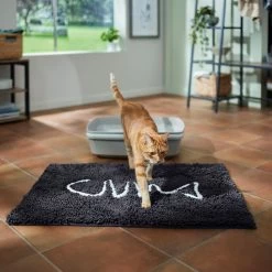 Frisco Microfiber Chenille Fish Bone Litter Mat -Pet Cat Supplies Shop 236242 PT3. AC SS1800 V1676556249
