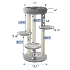 Frisco 41-in Faux Fur Cat Tree -Pet Cat Supplies Shop 236538 PT1. AC SS1800 V1617026040
