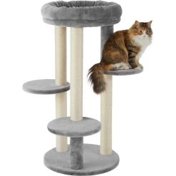 Frisco 41-in Faux Fur Cat Tree -Pet Cat Supplies Shop 236538 PT2. AC SS1800 V1615987393