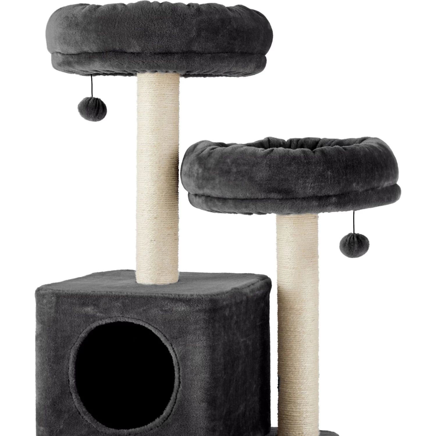 Frisco 55-in Faux Fur Cat Tree & Condo 6 Frisco 55-in Faux Fur Cat Tree & Condo - Image 4