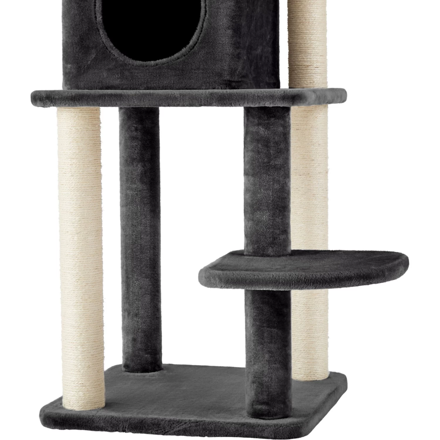 Frisco 55-in Faux Fur Cat Tree & Condo 8 Frisco 55-in Faux Fur Cat Tree & Condo - Image 6