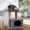 Frisco 24.8-in Faux Fur Cat Tree & Condo -Pet Cat Supplies Shop 236544 MAIN. AC SS1800 V1637693529