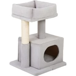 Frisco 24.8-in Faux Fur Cat Tree & Condo -Pet Cat Supplies Shop 236544 PT2. AC SS1800 V1637694132