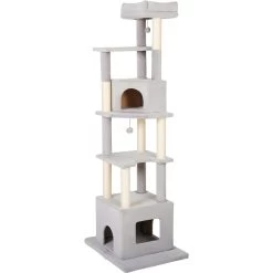 Frisco 80-in Faux Fur Cat Tree & Condo -Pet Cat Supplies Shop 236556 PT2. AC SS1800 V1637694996