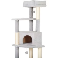 Frisco 80-in Faux Fur Cat Tree & Condo -Pet Cat Supplies Shop 236556 PT4. AC SS1800 V1637694124