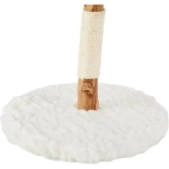 Frisco Natural Wood Modern Cat Tree With Toy, Ivory, Small -Pet Cat Supplies Shop 236559 PT5. AC SS1800 V1615988836