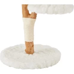Frisco Natural Wood Modern Cat Tree With Toy, Ivory, Medium -Pet Cat Supplies Shop 236561 PT5. AC SS1800 V1615988825