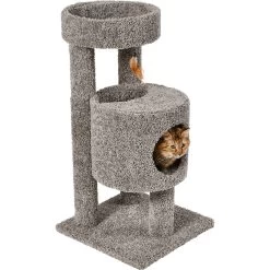 Frisco 36-in Real Carpet Wooden Cat Tree -Pet Cat Supplies Shop 244521 PT2. AC SS1800 V1603302685