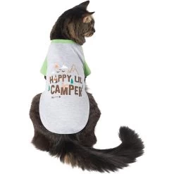 Frisco Happy Lil' Camper Dog & Cat T-Shirt -Pet Cat Supplies Shop 248789 PT2. AC SS1800 V1644959832