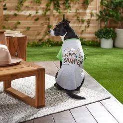 Frisco Happy Lil' Camper Dog & Cat T-Shirt -Pet Cat Supplies Shop 248789 PT7. AC SS1800 V1613670226