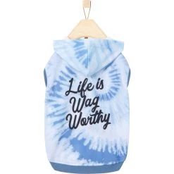 Frisco Life Is Wag Worthy Tiedye Print Dog & Cat Hoodie -Pet Cat Supplies Shop 249094 PT3. AC SS1800 V1614658652