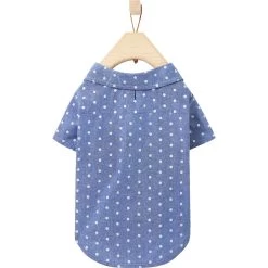 Frisco Polka Dot Chambray Dog & Cat Button Up Shirt -Pet Cat Supplies Shop 249162 PT4. AC SS1800 V1624607854
