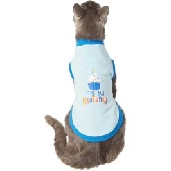 Frisco It's My Birthday & Cat T-Shirt -Pet Cat Supplies Shop 249249 PT2. AC SS1800 V1624604252
