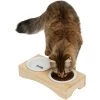 Frisco Double Elevated Cat Bowl With Wood Stand -Pet Cat Supplies Shop 256082 MAIN. AC SS1800 V1616509034