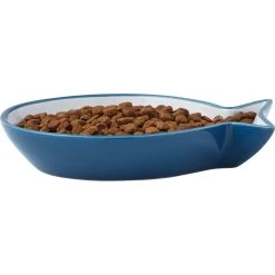 Frisco Fish Shaped Non-skid Ceramic Cat Dish -Pet Cat Supplies Shop 256109 PT4. AC SS1800 V1617196291