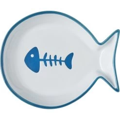 Frisco Fish Shaped Non-skid Ceramic Cat Dish -Pet Cat Supplies Shop 256109 PT5. AC SS1800 V1617196903
