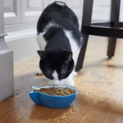 Frisco Fish Shaped Non-skid Ceramic Cat Bowl -Pet Cat Supplies Shop 256111 PT6. AC SS1800 V1617037703