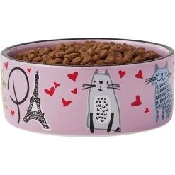 Frisco Paris Non-skid Ceramic Cat Dish -Pet Cat Supplies Shop 256117 PT3. AC SS1800 V1615311168