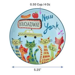 Frisco New York Non-skid Ceramic Cat Dish -Pet Cat Supplies Shop 256119 PT2. AC SS1800 V1618494754
